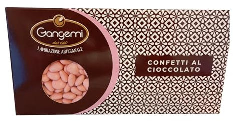 Confetti al Cioccolato Cuoricini mignor colore rosa. confezione da 1000 g