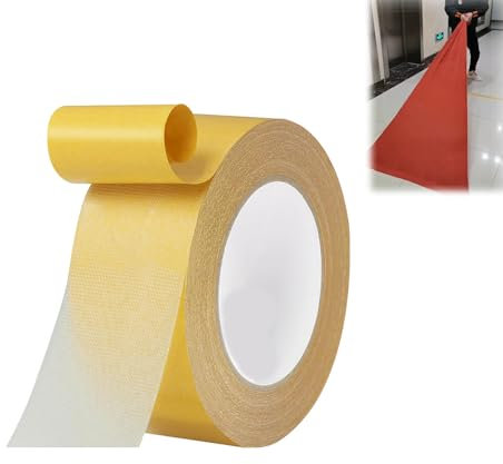 NWVDPQGCZ Adhesive Fiberglass Tape, Strong Adhesive Double-Sided Gauze Fiber Mesh Tape, Fiber Mesh Tape, Vozaware Super Tape, Double Stick Carpet Tape with Fiberglass Mesh /855