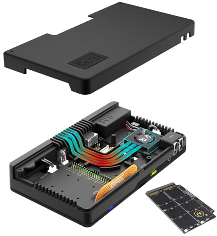 Argon ONE V5 Dual M.2 NVMe Gehäuse für Raspberry Pi 5 - Dual HDMI, DAC, Kühlung