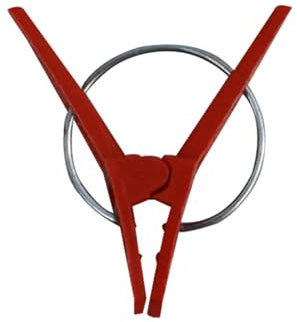 TopHomer 150 Stücke Gemüse Veredelung Clips, Flache Mund Kunststoff Pflanze Unterstützung Clips Blume Verbinder Spalier Clips Rebe Befestigung Clips für Gemüse Tomate Wassermelone Aubergine