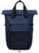 WATERFLY Rolltop Rucksack Herren Damen: 16L-21L Rollrucksack Stylischer Tagesrucksack Schulrucksack mit 16 Zoll Laptopfach Unisex Backpack für Reisen Freizeit Uni Job Sport Blau