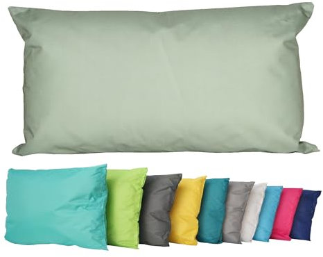 JACK Outdoor Lounge Kissen 30x50cm Dekokissen inkl. Füllung Wasserfest Sitzkissen Garten Stuhl Lotus Effekt, Farbe:Oliv