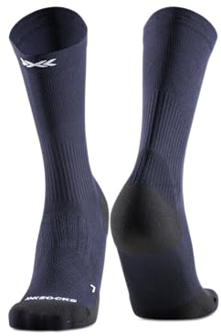 X-Socks Core Sport Light Crew – Kompressionssocken für Laufen, Radfahren & Fitness – Stabilisierung von Sehnen, Muskeln & Gelenken – Erhöhter Komfort & Leistung - Weiß/Schwarz, 35-38