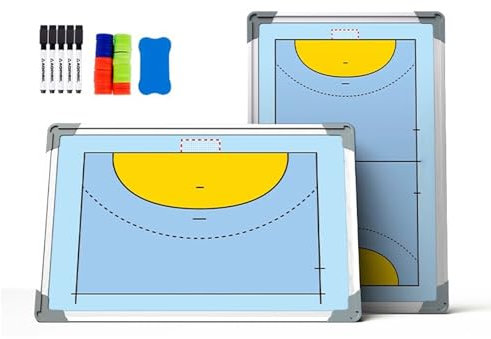 SLCXDPAT Tableau Tactique de Handball Magnétique, Plaquette Entraineur Handball, Tableau Coach, Planche Tactique Effaçable, pour L'entraînement, Les Compétitions