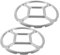 JECOMPRIS 2 pièces Support de Cuisinière Alliage Dérapant Lot de Supports pour Poêle à Gaz Accessoire de Cuisine Pratique et pour Casseroles et Cafetières