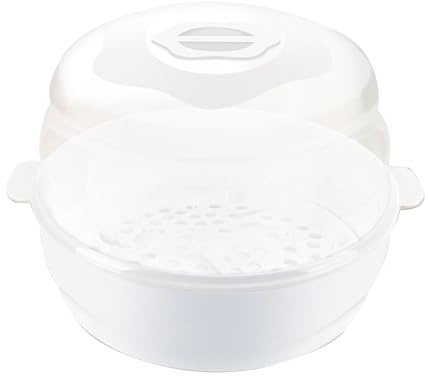 Mikrowellen-Dampfreiniger – Babyflaschen-Mikrowellen-Sterilisator, hochhitzebeständiger Dampfgarer, kompaktes Haushaltsgerät, sicheres langlebiges Design, Mikrowellen-Dampfgarer für Geschirr