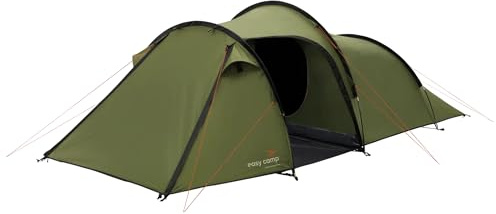 Easy Camp Hemsedal 3 Tunnelzelt, 3 Personen, Fahrrad & Motorrad Touring, 55x16 cm Packmaß, 4,6 kg, WeatherGuard 2000 Wasserdicht