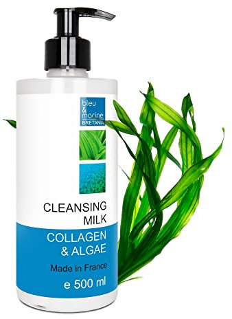 bleu&marine Cleansing Milk 500 ml Milder Reinigungsmilch mit Algen, Collagen und Aloe Vera