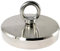 Neodym Bergemagnet - Neodym Magnet zum Angeln - 136mm – Zugkraft 600KG Stark - Fishing Angelmagnet – Topfmagnet Flachgreifer zum Magnet Fischen