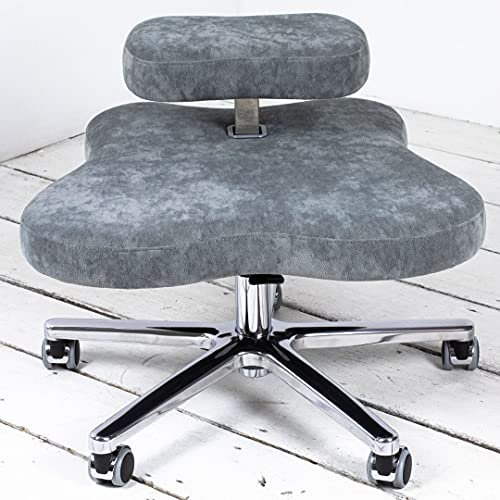 DragonflyChair - aktiver Bürostuhl zum Sitzen in verschiedenen Stellungen (im Schneidersitz, in japanischer Sitzhaltung, hocken oder auf andere Weise); wie Kinder auf dem Boden. (Standard, Grey)