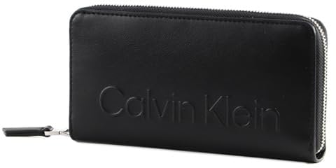 Calvin Klein Damen Geldbeutel Ck Set Za Wallet Lg Groß, Schwarz (Ck Black), Einheitsgröße