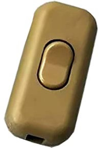Zwischenschalter Schnurschalter - 2-3 polig 6A 250V - Schnurzwischenschalter, Wippschalter, Zuleitungsschalter, Kabelschalter, Schalter | Gold
