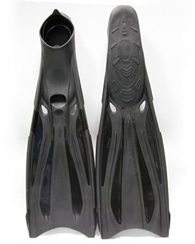 Scuba Diving Fins Adult Adjustable Swimming Shoes Silicone Long Submersible Snorkeling Foot Monofin Diving Flippers (Color : Black Size : 38-39) (Black 36)