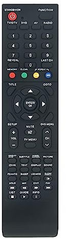 VINABTY New Remote Control Replacement fit for BUSH 19 22 BLACK LCD TV BTVD31187S2 BTVD91186B BTVD91216B Remote Controller