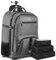 ZOMFELT Backpack with Wheels, 17.3 Inch Rolling Backpack for Men Women, Waterproof Rucksack on Wheels with 3 Packing Cubes, Laptop Roller Cases for Business Work College School, Grey