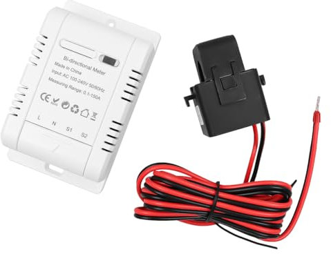 POFET Smart Meter Energy Monitor Rilevazione bidirezionale WiFi Power Monitor 150A Compatibile con Tuya Smart/Smart Life