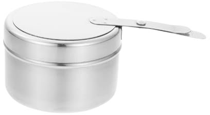 Kisangel Fondue Fuel Cooking Utensils Holder Gel Burner Tin Safe Heat Fuel Holder for Chafers Chafing Fuel Cans Chafing Dish Fuel Cans Warming Tray Outdoor Buffet Fuel Tank Stainless Steel