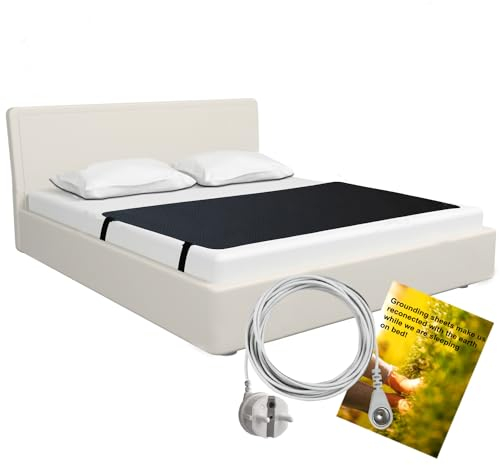 Erdungsmatte, atmungsaktives Erdungsmatten-Set mit EU-Erdungskabel, leitfähige Erdungsmatratze (68 * 180 cm)