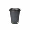 BIOFUTURE Biodegradable Coffee Cups – 50 x 6oz – 16oz (170ml – 450ml) Disposable Paper Cups with Lids – Eco-Friendly and 100% Compostable – Ideal for Tea, Coffee, and Hot Drinks (Black, 12oz)