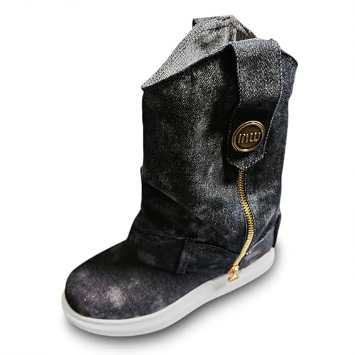 Stivaletto Bambina Stivali Donna Moto Stivali Stivali da Neve Donna Stivali Estivi Donna con Tacco Stivali Alti Donna sopra Il Ginocchio Tacco Alto Moda Overknee Stivale con