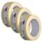 Handelskönig 3x Feinkrepp 38 mm x 50 m Krepp Malerband Malerkrepp Kreppband Tape Malerband zum Abkleben bei Malerarbeiten