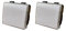 gloca Set 2 Pulsante 2P Portanome Compatibili Con Serie Matix