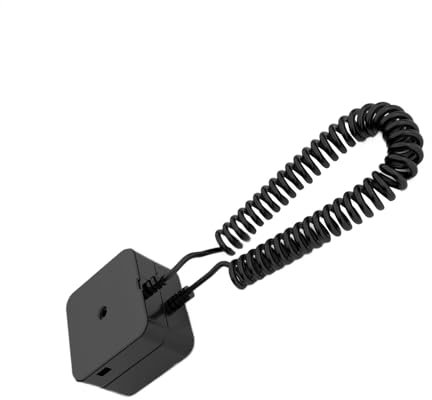 Anti -Diebstahl -Remote -Caddy, einziehbarer Fernbediener, TV -Zubehörspeicher, einfache Anhaftung, sicheres und Anti -Diebstahl -Design, weiß/schwarz, für sichere Lagerung