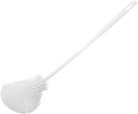Alipis Silicone Bottle Brush Long Handle Cleaner for Milk Bottles Soft Bristles Dishwasher Safe Comfortable to Hold