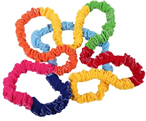 FRCOLOR Rainbow Color Elastic Band für Elastisches Trainingsseil für Sinnes und Schultraining Robustes Hautfreundliches Material für Teamspiele und Outdoor Aktivitäten Zufällige Farbe