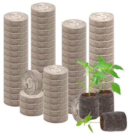 Zahoken Tierra Vegetal | 100 Unidades Abono Orgánico,Tierra de Turba Orgánica 30 mm para Macetas - para Exterior, Hortalizas, Flores, Árboles, Cactus, Orquídeas, Bonsái, Monstera