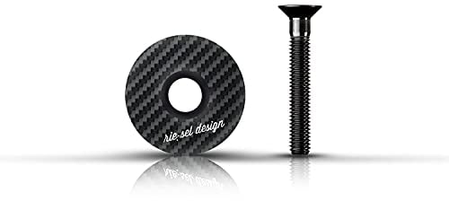 Rie:Sel Design Stem: Cap Lenkkappe, Stealth, 1 1/8 (2,85 cm)