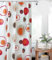 KS Handel 24 Rideau de douche en PEVA Colorful avec anneaux de fixation Orange/marron 180 x 200 cm