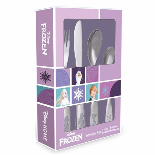 p:os Kinderbesteck - Frozen 4 teilig inkl. Gravur KB045