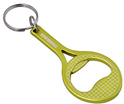 munkees Porte-clés avec décapsuleur en forme de raquette de tennis, vert, 34055