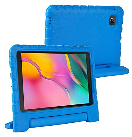 For Samsung Galaxy Tab A 2016 10.1 Case - Heavy Duty Shockproof & Dustproof -Convertible Handle Stand-Easy to Carry-Lightweight Full Body Protective Case - Kids Friendly Rugged Case, T580 T585 Blue