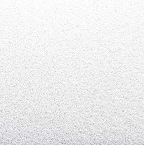 Baumwollputz Schneeweiss mit Glanzfaserstücken