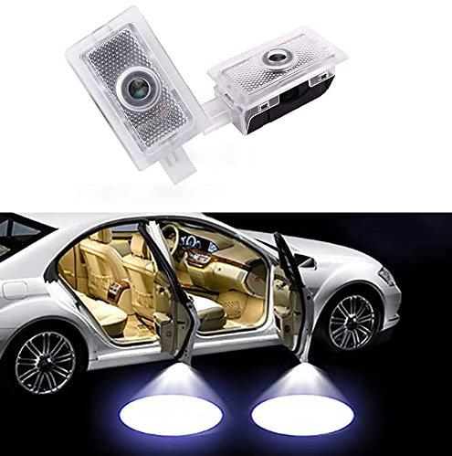 Duleutgnu Lot von 2 Autotür Logo LED Einstiegsleuchte Lichter Tür Beleuchtung Willkommen Projektionslicht für Chrysler