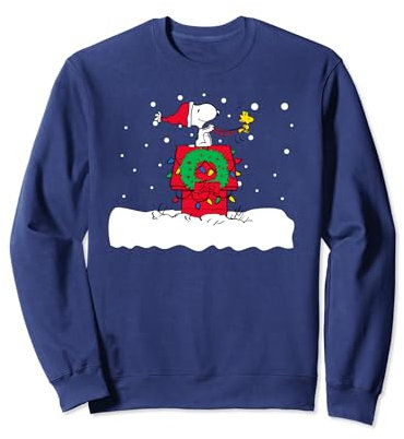 Peanuts Snoopy Urlaub Haus Schlitten Sweatshirt