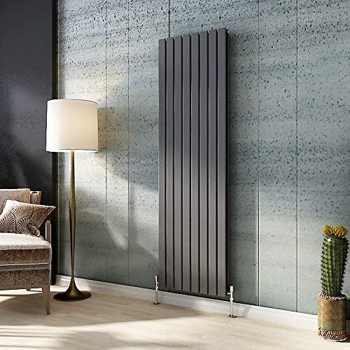 Acezanble∣Vertical Flat Panel Radiators Central Heating Anthracite Double Designer 1800x544mm
