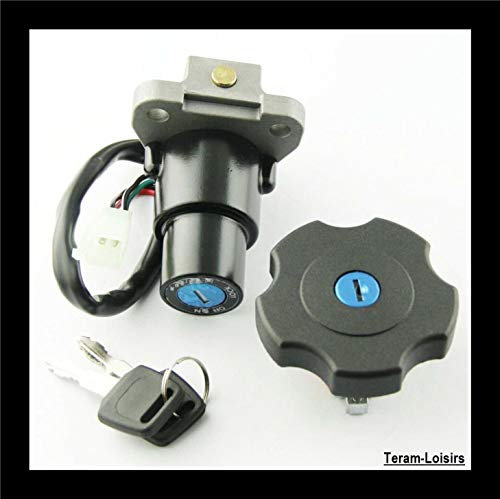 Teram Loisers Kit de contacto Neiman de 4 hilos llave tapón cerradura para Yamaha 600 XT – TW 200 2003 a 2017 – DT 200 1991 a 1994 – Nueva Francia