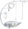 Relaxdays Espositore Gioielli ad Albero, Ripiano a Foglia, Porta Collane, Orecchini & Bracciali, 12 Supporti, Argento