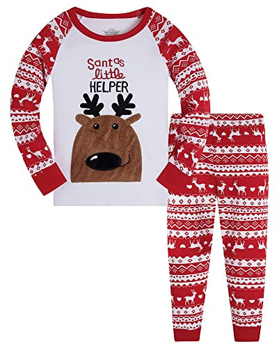 TEDD Weihnachten Kinder Schlafanzug Jungen Pyjama Langarm Baumwolle Mädchen Zweiteilig Schlafanzüge Set Winter Nachtwäsche Größe 11-12 Jahre