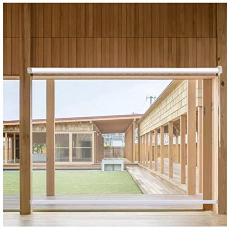 SHUDONGDEN Wasserdichtes Rollo,Transparent Wasserdichtes Roll-Up-Rollo,Transparente Vinyl wasserdichte Rollos, Für Innen- Und Außenbereiche Pavillon Terrasse Gewächshaus Garten,160x180cm/62.9x70.8in