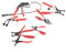 XPOtool Pince pour colliers de serrage Tuyaux Set Pince à colliers Durits 9 pcs. Outil Automobile