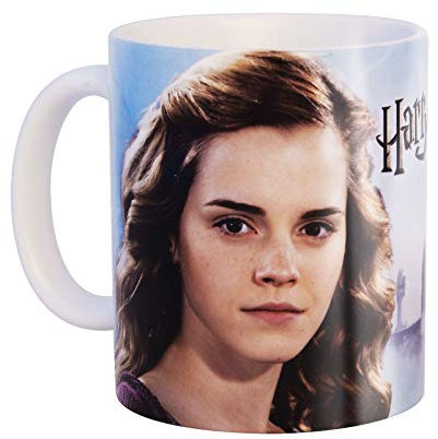 Elbenwald Harry Potter Tasse Hermine Granger Portrait Rundumdruck 300 ml Keramik blau