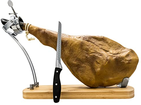 NERTHUS FIJ 955 Foldable Schinkenhalter, Holz, Edelstahl, Original
