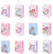 Papiertüten Kinder,12 Stück Einhorn Partytüten,Partytüten Papier Candy Tüten,Bunte Geschenktüten,Papiertüten Klein mit Aufklebern,Geschenk-verpackung Papiertüten,Süßigkeiten Tüten