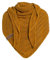 KNIT FACTORY - Dreiecksschal Sally - Damen Strickschal mit Wolle - Grob gestrickten Schal - Hochwertige Qualität - XXL Schal - 220x85 cm - Ocker/Tobacco