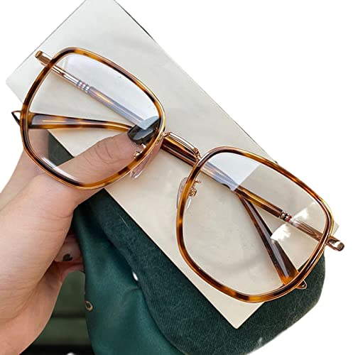 FORKIS Lesebrille Ultraleichte Big Frame Myopie Brille Dioptrien 0-0,5 0,75-1,0 bis -6,0 Kurzsichtigkeit Brille Damen Herren Unisex-50,A