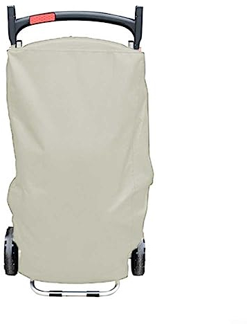 Grillabdeckung für Weber 9010001 Traveler tragbarer Gasgrill, strapazierfähig, wasserdicht, beige